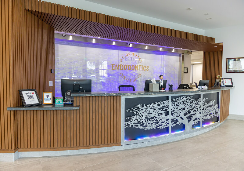 Farsio Dental Specialty Group Huntington Beach front desk