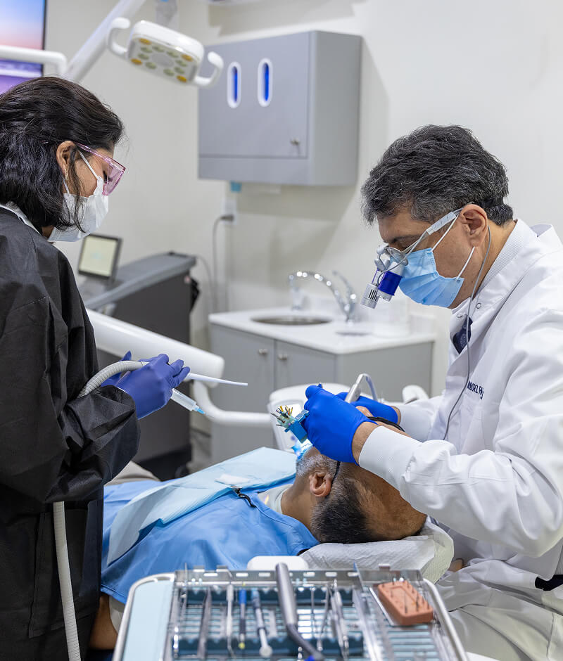 patient receiving dental care at Farsio Dental Specialty Group