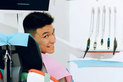 man visiting Farsio Dental Specialty Group in Laguna Beach, CA