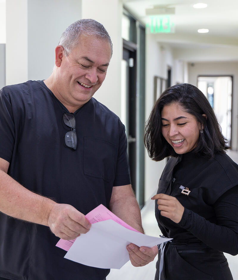 man smiling during his visit to Farsio Dental Specialty Group